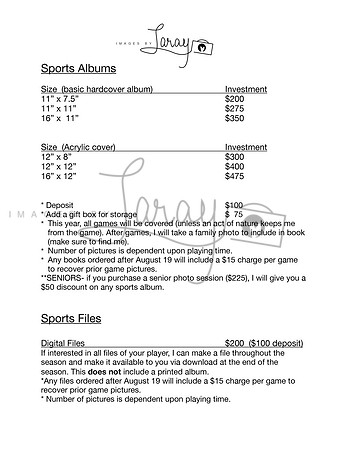 Sport album prices
